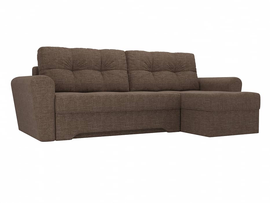 Коричневый диван в бирюзовом интерьере